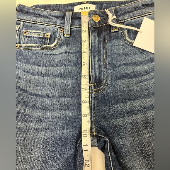 NWT Pistola Aline Aspire High Rise Skinny Stretch Denim Jeans Blue Size 26 - Picture 11 of 13
